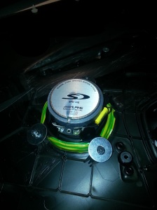 The new beef up speaker plus the electrical tape seal